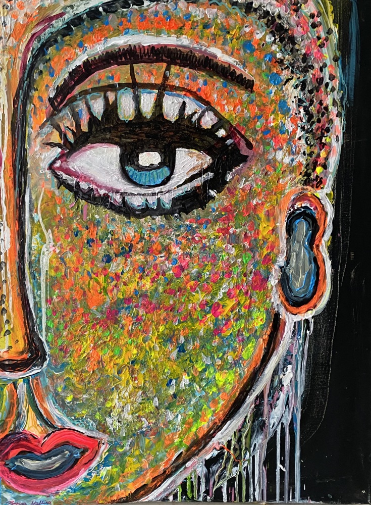 0. Maleri “Buddhas eye” 60x80 cm