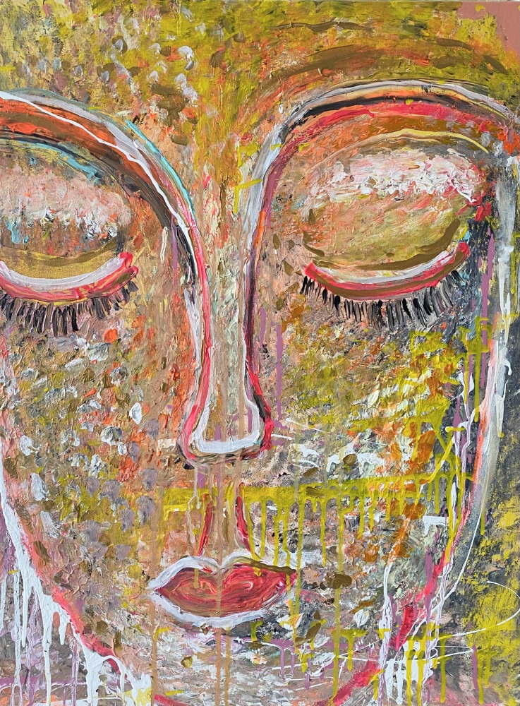 Maleri “Portræt af en dame” 60x80 cm